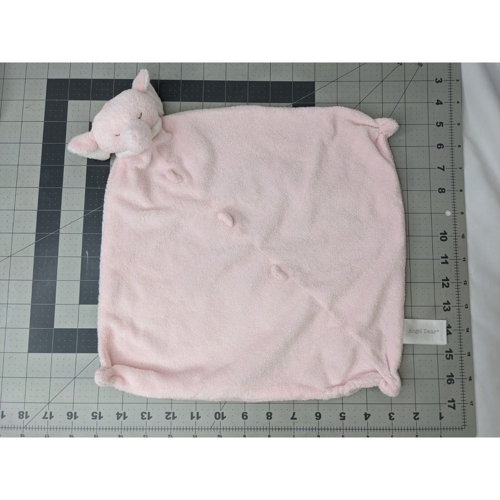 Angel Dear Pink Elephant Lovey Security Blanket Stuffed Animal Toy